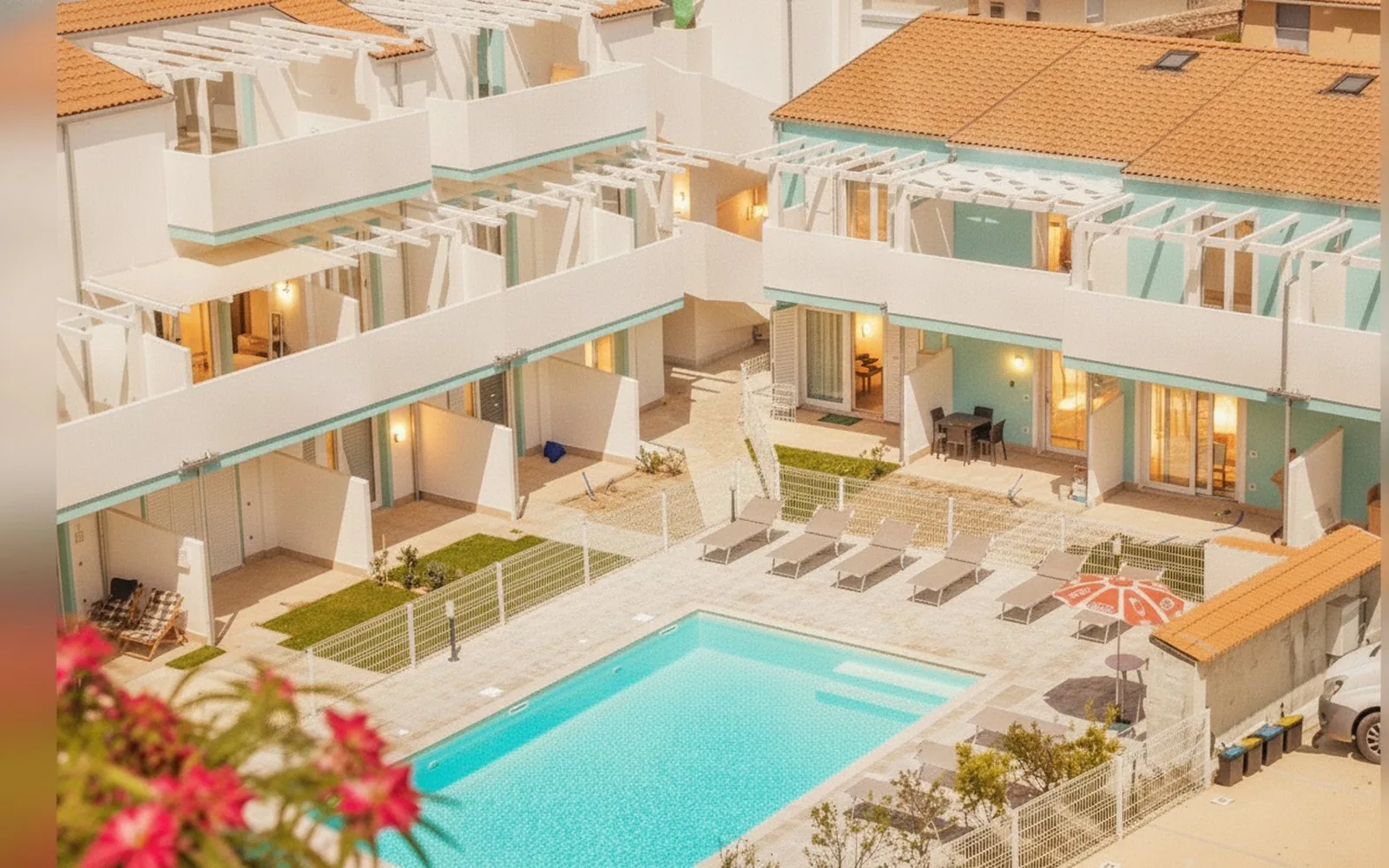 Blue Thermae Retreat — Appartamento con piscina a Santa Maria Coghinas, 