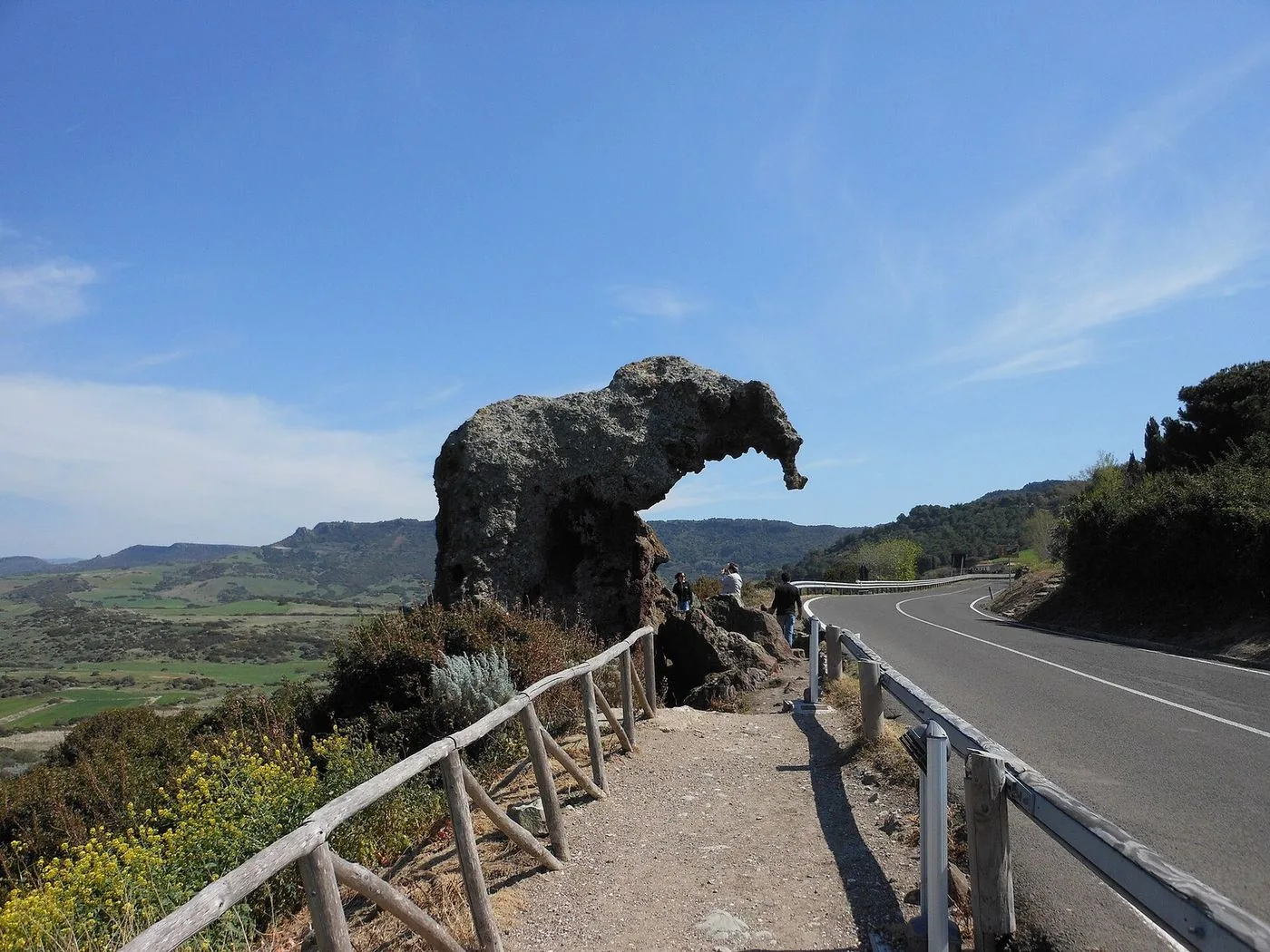 La Roccia dell'Elefante lungo la strada presso Castelsardo
