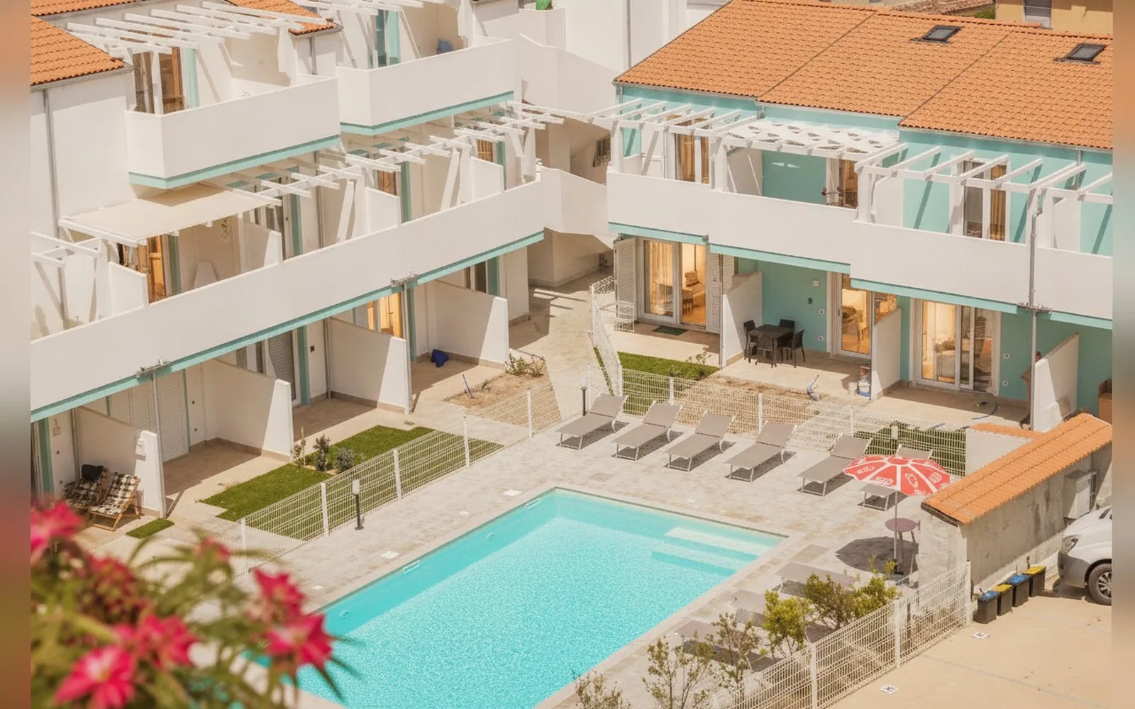 Blue Thermae Retreat — Appartamento con piscina a Santa Maria Coghinas, 